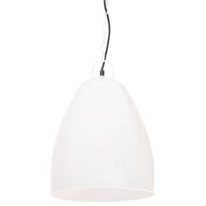 vidaXL Industrial Hanging Lamp 25 W White Round 32 cm E27