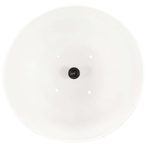 vidaXL Industrial Hanging Lamp 25 W White Round 32 cm E27