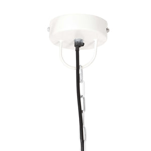 vidaXL Industrial Hanging Lamp 25 W White Round 32 cm E27