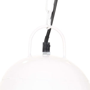 vidaXL Industrial Hanging Lamp 25 W White Round 32 cm E27