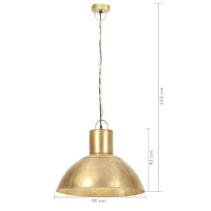 vidaXL Hanging Lamp 25 W Brass Round 48 cm E27