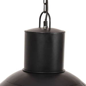 vidaXL Hanging Lamp 25 W Black Round 48 cm E27