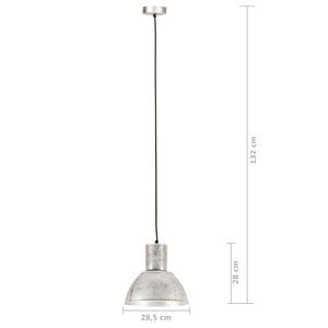 vidaXL Hanging Lamp 25 W Silver Round 28.5 cm E27