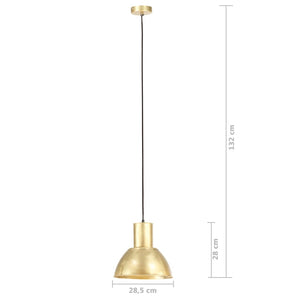 vidaXL Hanging Lamp 25 W Brass Round 28.5 cm E27