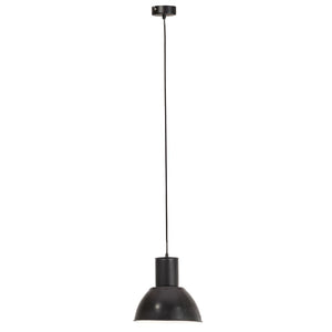 vidaXL Hanging Lamp 25 W Black Round 28.5 cm E27