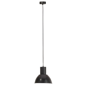 vidaXL Hanging Lamp 25 W Black Round 28.5 cm E27