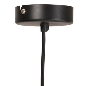 vidaXL Hanging Lamp 25 W Black Round 28.5 cm E27