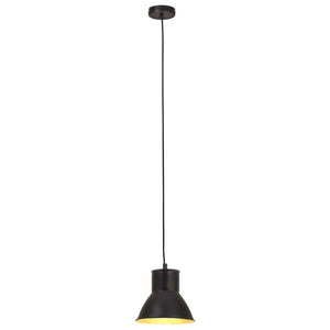 vidaXL Hanging Lamp 25 W Black Round 17 cm E27