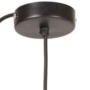 vidaXL Hanging Lamp 25 W Black Round 17 cm E27