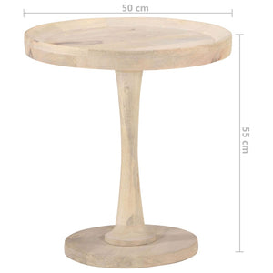 vidaXL Side Table Ø50x55 cm Solid Mango Wood