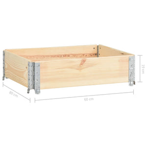 vidaXL Raised Bed 60x80 cm Solid Pine Wood (310048)