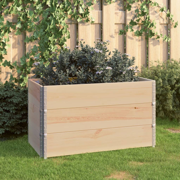 vidaXL Raised Beds 3 pcs 50x100 cm Solid Pine Wood (310053)