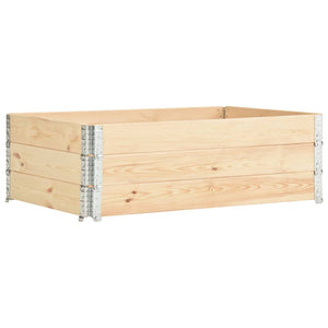 vidaXL Raised Beds 3 pcs 50x150 cm Solid Pine Wood (310055)