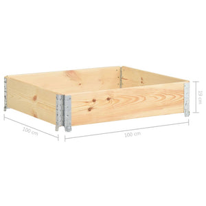 vidaXL Raised Bed 100x100 cm Solid Pine Wood (310056 )