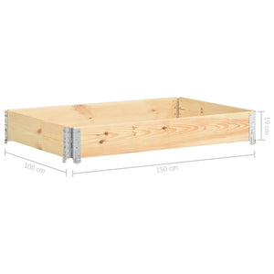 vidaXL Raised Bed 100x150 cm Solid Pine Wood (310058)