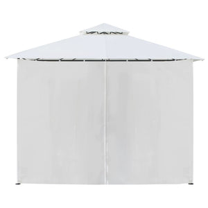 vidaXL Gazebo with Curtains 600x298x270 cm White 180g/m²