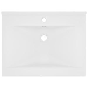 vidaXL Luxury Basin with Faucet Hole Matt White 60x46 cm Ceramic