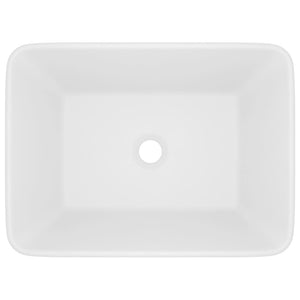 vidaXL Luxury Wash Basin Matt White 41x30x12 cm Ceramic