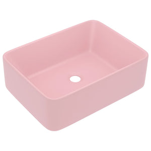 vidaXL Luxury Wash Basin Matt Pink 41x30x12 cm Ceramic