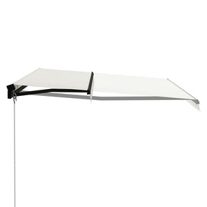 vidaXL Manual Retractable Awning 400x300 cm Cream