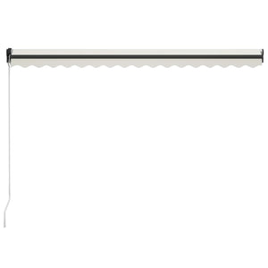 vidaXL Manual Retractable Awning 400x300 cm Cream