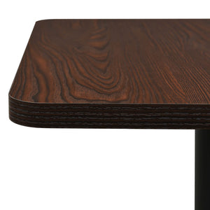 vidaXL Bistro Table Dark Ash 50x50x107 cm