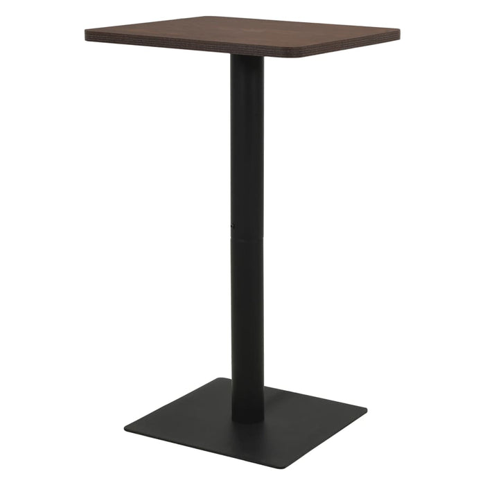 vidaXL Bistro Table Dark Ash 70x70x107 cm