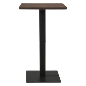 vidaXL Bistro Table Dark Ash 70x70x107 cm