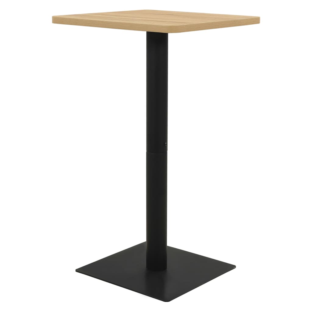 vidaXL Bistro Table Oak Colour 70x70x107 cm