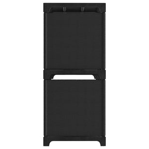 vidaXL 5-Cube Display Shelf Black 103x30x72.5 cm Fabric