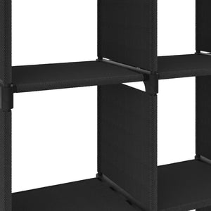 vidaXL 5-Cube Display Shelf Black 103x30x72.5 cm Fabric