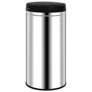 vidaXL Automatic Sensor Dustbin 70 L Stainless Steel