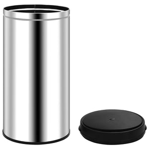 vidaXL Automatic Sensor Dustbin 70 L Stainless Steel