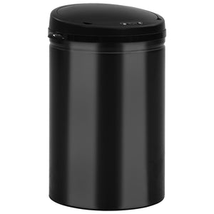 vidaXL Automatic Sensor Dustbin 30 L Carbon Steel Black