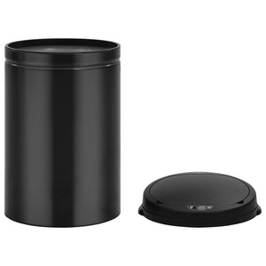 vidaXL Automatic Sensor Dustbin 30 L Carbon Steel Black