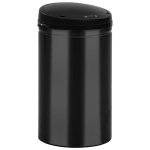 vidaXL Automatic Sensor Dustbin 40 L Carbon Steel Black