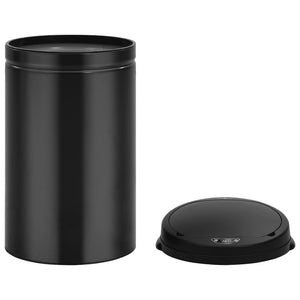 vidaXL Automatic Sensor Dustbin 40 L Carbon Steel Black