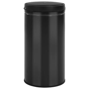 vidaXL Automatic Sensor Dustbin 60 L Carbon Steel Black