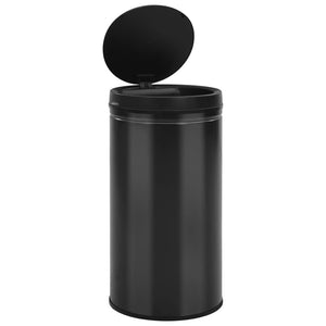 vidaXL Automatic Sensor Dustbin 60 L Carbon Steel Black