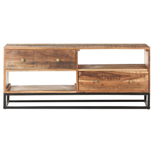 vidaXL TV cabinet 120x30x50 cm Rough Acacia Wood