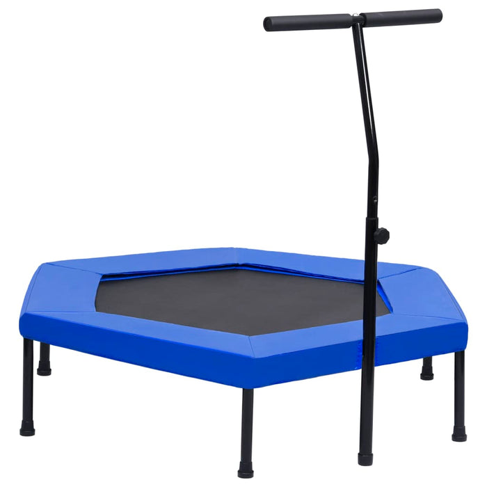 vidaXL Fitness Trampoline with Handle and Safety Pad Hexagon 122 cm