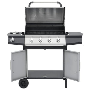 vidaXL Gas Barbecue Grill 4+1 Cooking Zone Steel & Stainless Steel