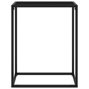 vidaXL Console Table Black 60x35x75 cm Tempered Glass