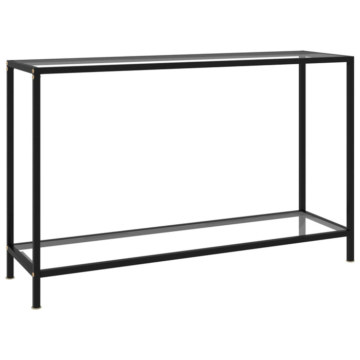 vidaXL Console Table Transparent 120x35x75 cm Tempered Glass