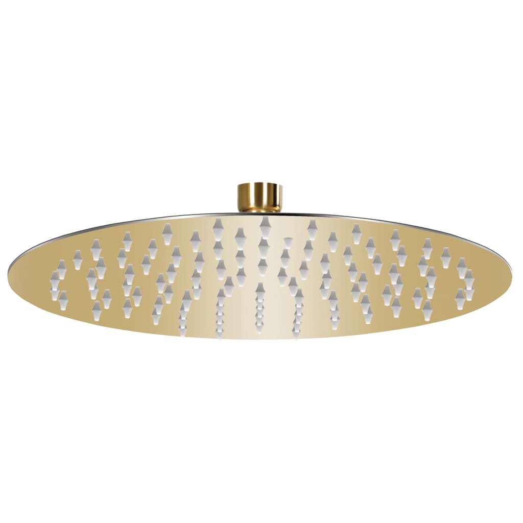 vidaXL Rain Shower Head Stainless Steel 25 cm Round Gold