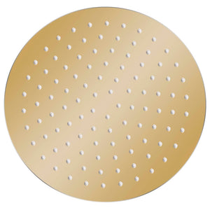 vidaXL Rain Shower Head Stainless Steel 25 cm Round Gold