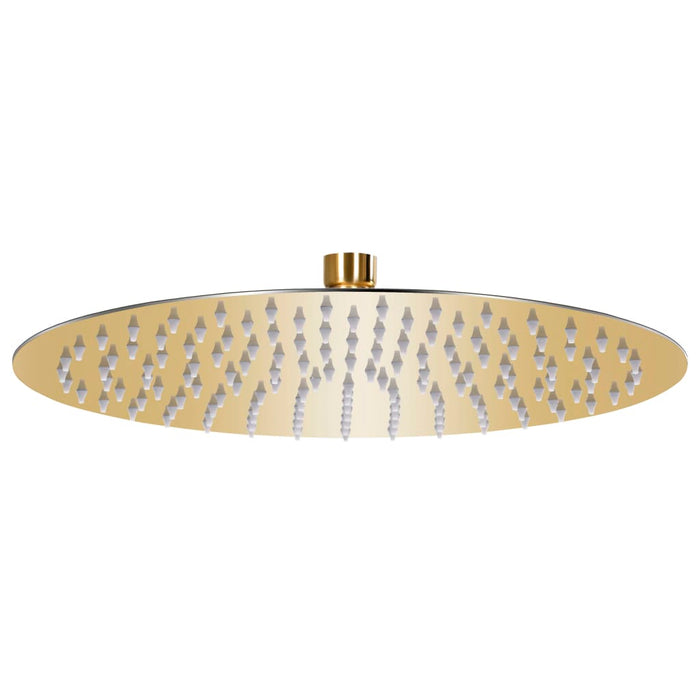 vidaXL Rain Shower Head Stainless Steel 30 cm Round Gold