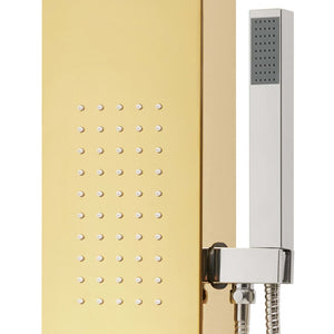 vidaXL Shower Panel System Stainless Steel 201 Gold