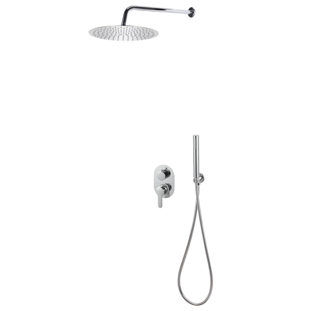 vidaXL Shower System Stainless Steel 201 Silver