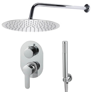 vidaXL Shower System Stainless Steel 201 Silver